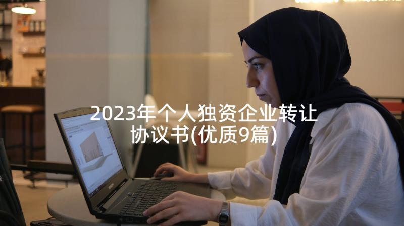 2023年个人独资企业转让协议书(优质9篇)