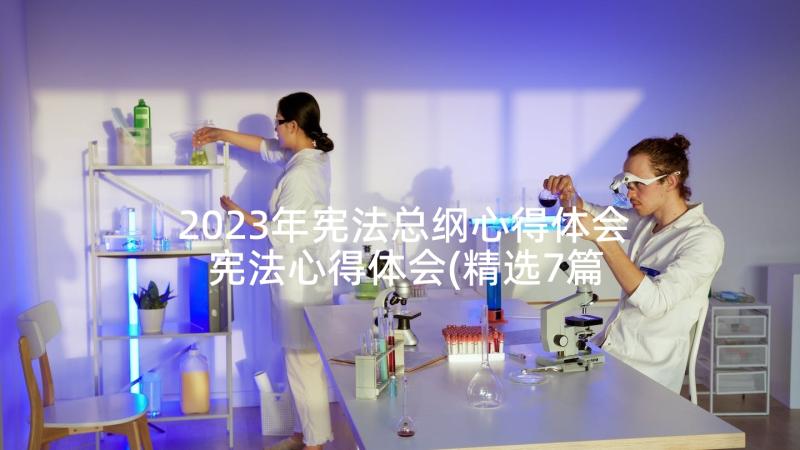 2023年宪法总纲心得体会 宪法心得体会(精选7篇)