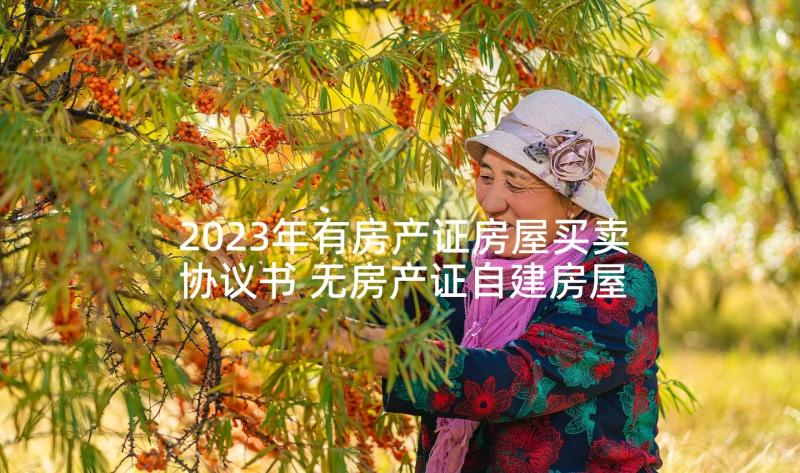 2023年有房产证房屋买卖协议书 无房产证自建房屋买卖协议(大全5篇)