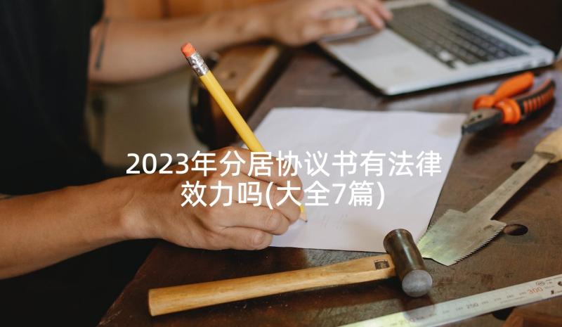 2023年分居协议书有法律效力吗(大全7篇)