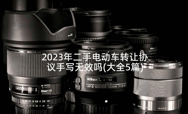 2023年二手电动车转让协议手写无效吗(大全5篇)