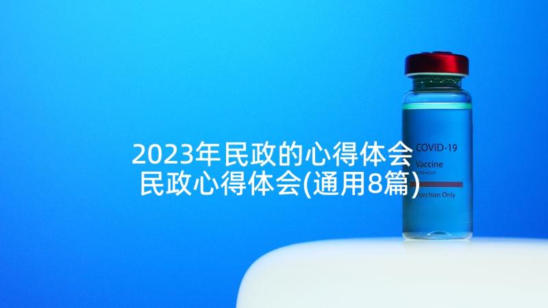 2023年民政的心得体会 民政心得体会(通用8篇)