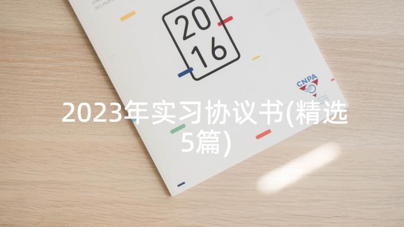 2023年实习协议书(精选5篇)