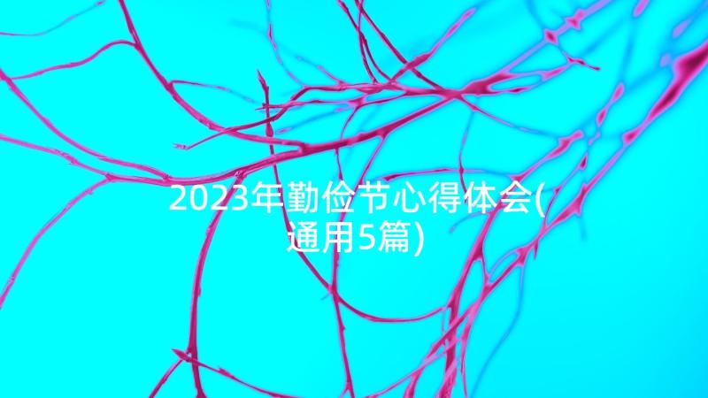2023年勤俭节心得体会(通用5篇)