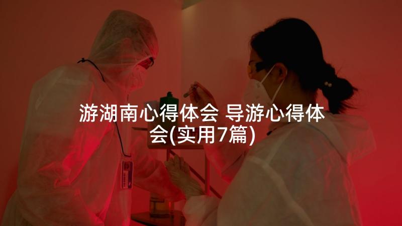 游湖南心得体会 导游心得体会(实用7篇)