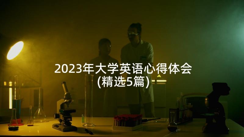 2023年大学英语心得体会(精选5篇)