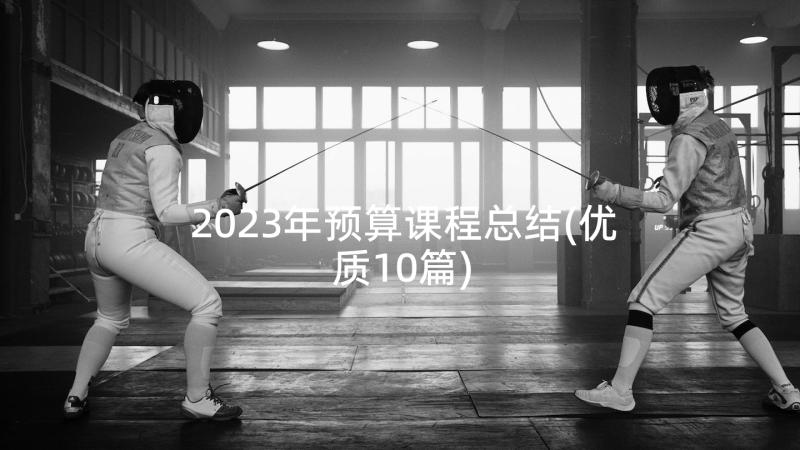 2023年预算课程总结(优质10篇)