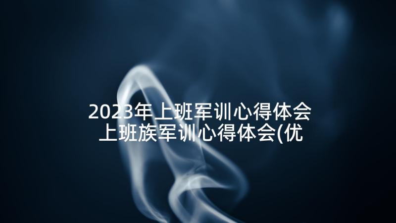 2023年上班军训心得体会 上班族军训心得体会(优质5篇)