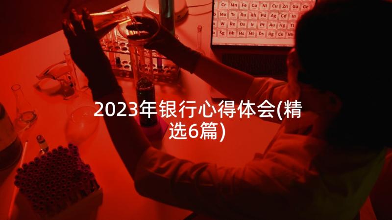 2023年银行心得体会(精选6篇)