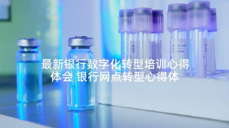 最新银行数字化转型培训心得体会 银行网点转型心得体会(实用5篇)