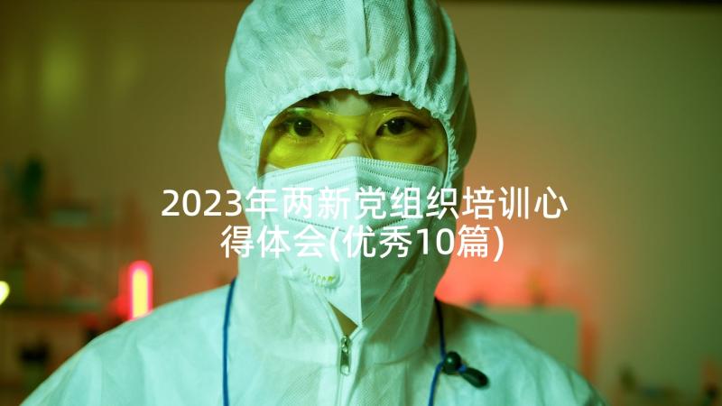 2023年两新党组织培训心得体会(优秀10篇)