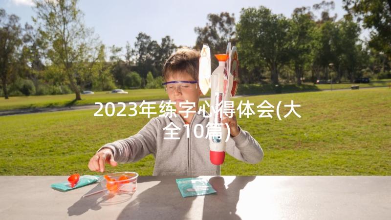 2023年练字心得体会(大全10篇)