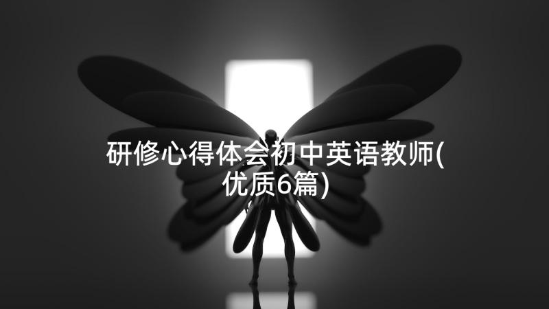 研修心得体会初中英语教师(优质6篇)