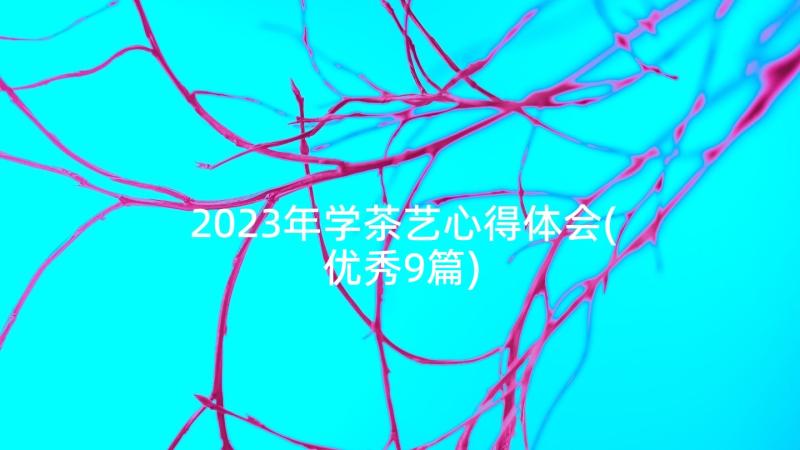 2023年学茶艺心得体会(优秀9篇)