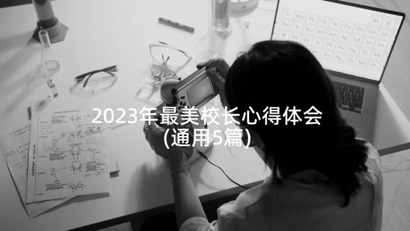 2023年最美校长心得体会(通用5篇)