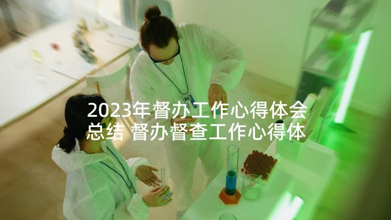 2023年督办工作心得体会总结 督办督查工作心得体会(大全5篇)