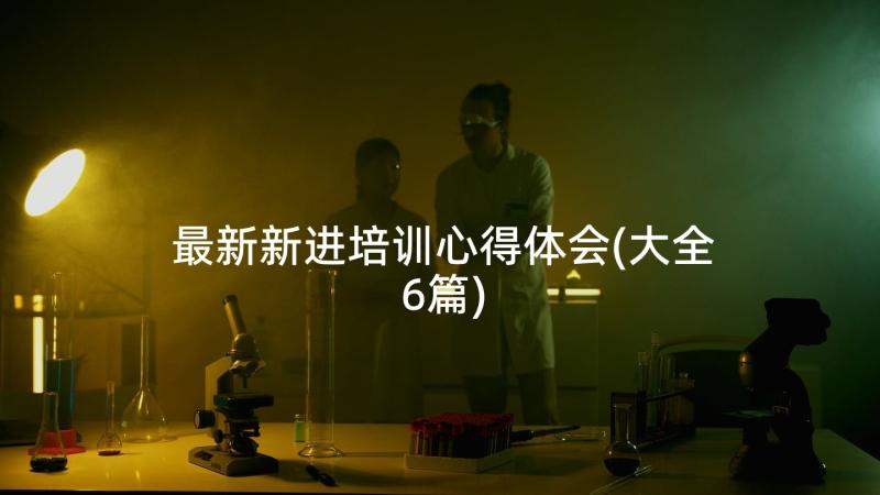 最新新进培训心得体会(大全6篇)