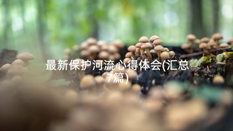 最新保护河流心得体会(汇总7篇)