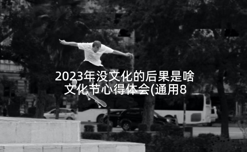 2023年没文化的后果是啥 文化节心得体会(通用8篇)