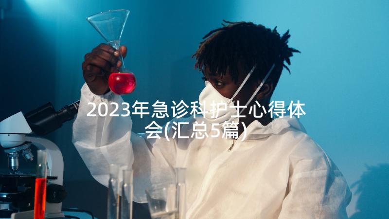 2023年急诊科护士心得体会(汇总5篇)