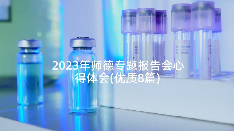 2023年师德专题报告会心得体会(优质8篇)