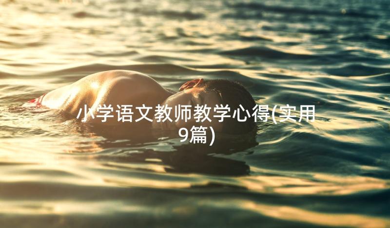 小学语文教师教学心得(实用9篇)