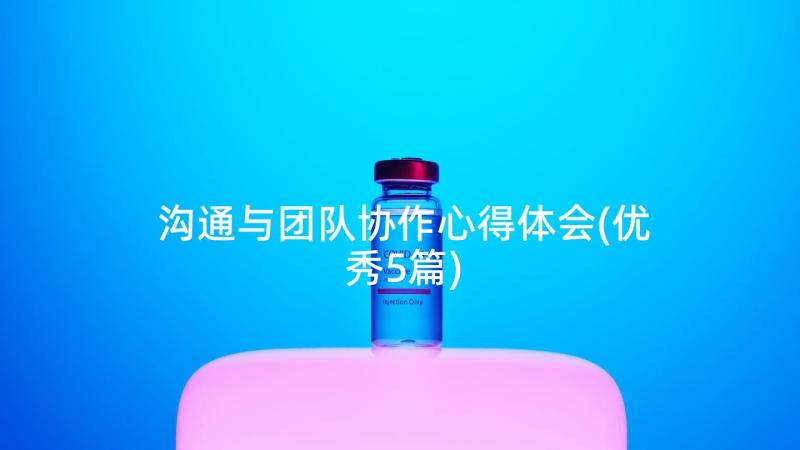 沟通与团队协作心得体会(优秀5篇)