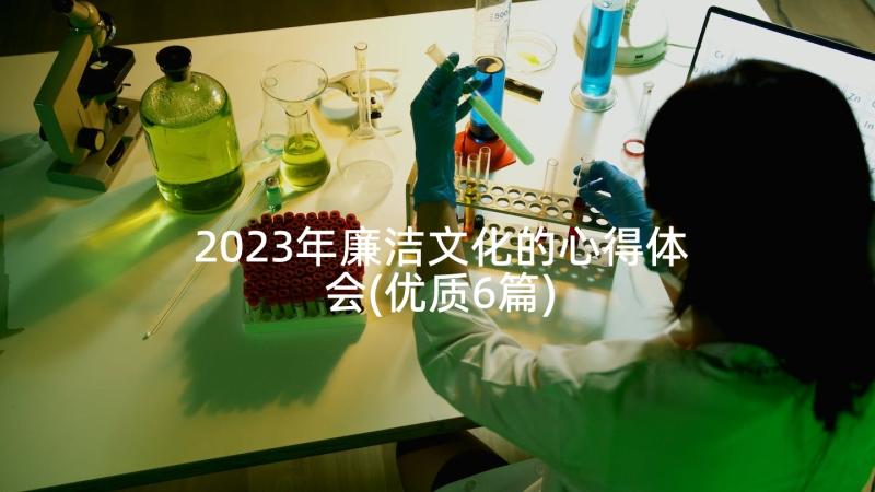 2023年廉洁文化的心得体会(优质6篇)