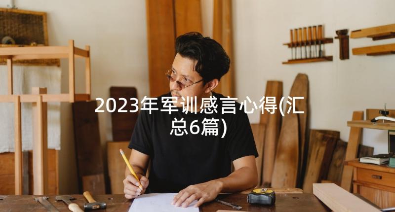 2023年军训感言心得(汇总6篇)