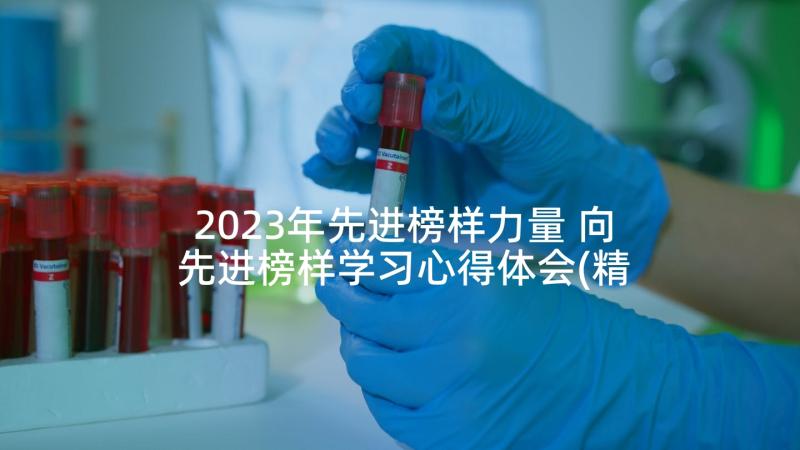 2023年先进榜样力量 向先进榜样学习心得体会(精选6篇)