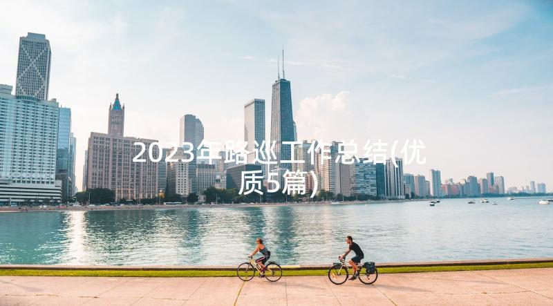 2023年路巡工作总结(优质5篇)