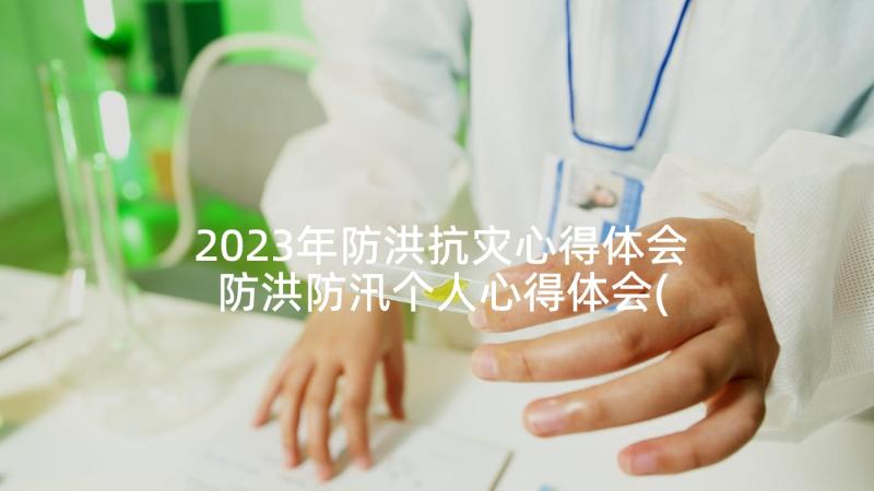 2023年防洪抗灾心得体会 防洪防汛个人心得体会(精选7篇)