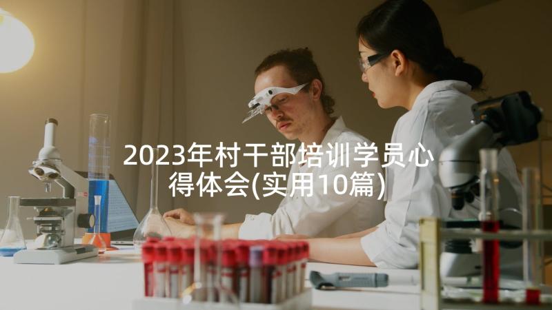 2023年村干部培训学员心得体会(实用10篇)