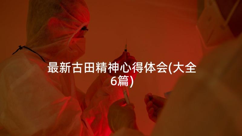 最新古田精神心得体会(大全6篇)