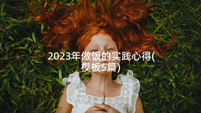 2023年做饭的实践心得(模板5篇)