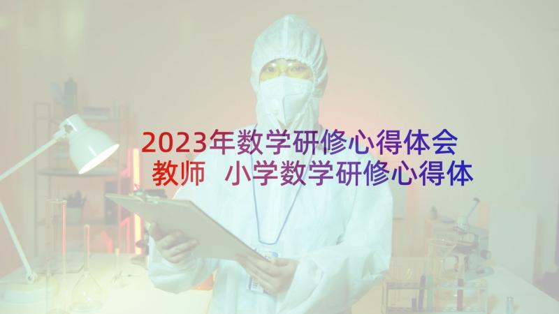 2023年数学研修心得体会教师 小学数学研修心得体会(精选7篇)