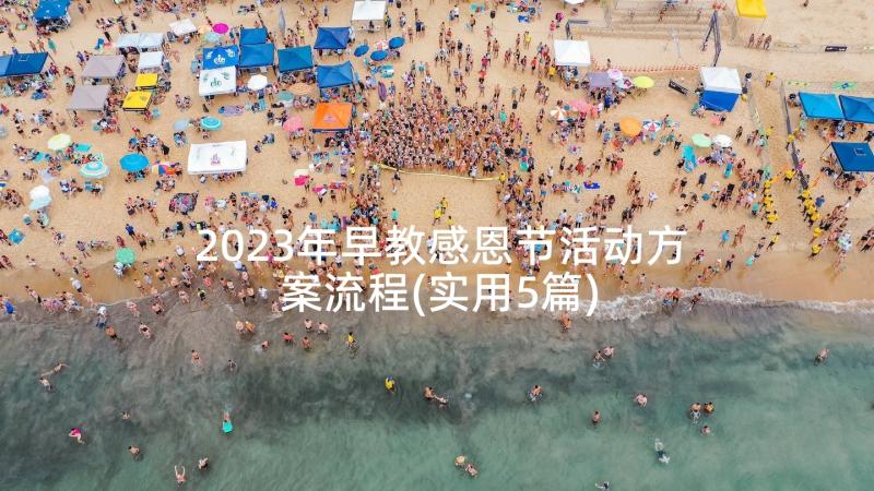 2023年早教感恩节活动方案流程(实用5篇)