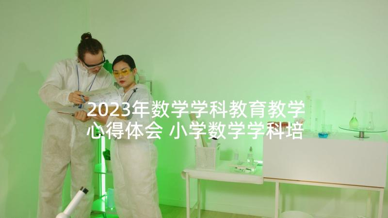 2023年数学学科教育教学心得体会 小学数学学科培训心得体会(精选5篇)