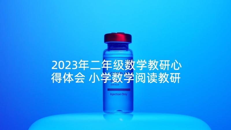 2023年二年级数学教研心得体会 小学数学阅读教研心得体会(汇总5篇)