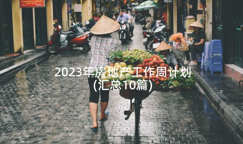 2023年房地产工作周计划(汇总10篇)