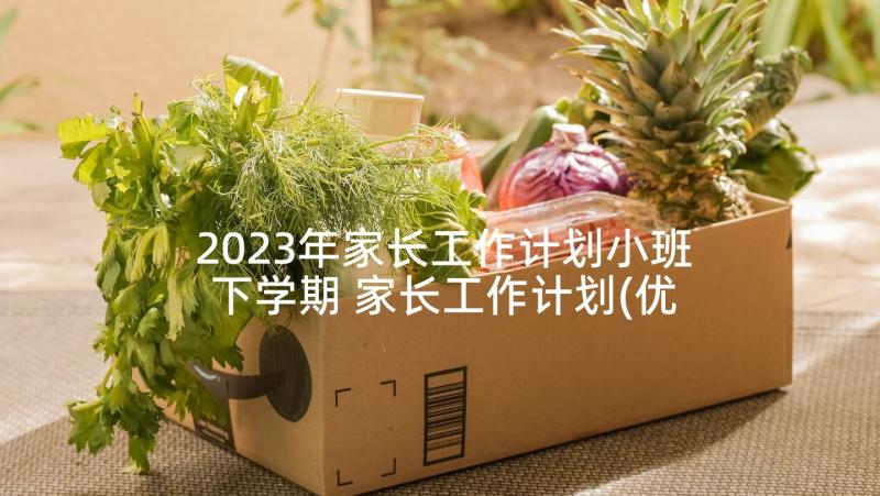 2023年家长工作计划小班下学期 家长工作计划(优质7篇)