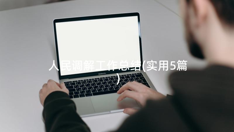 人民调解工作总结(实用5篇)