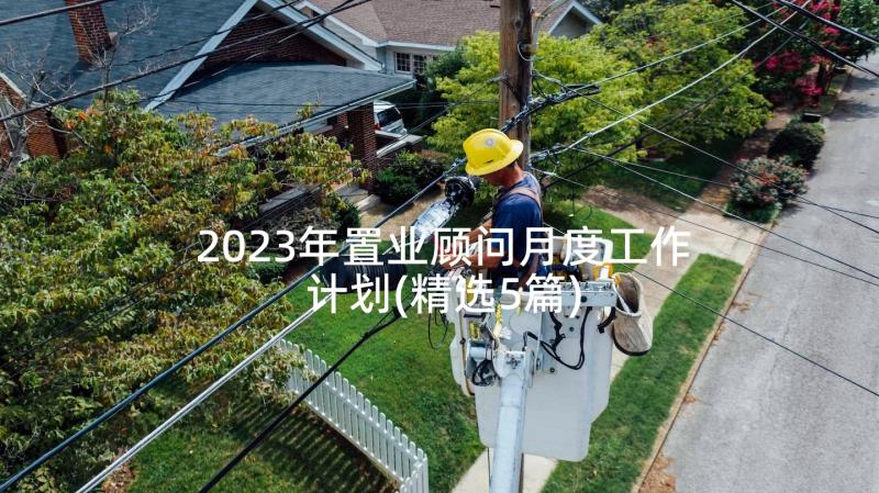 2023年置业顾问月度工作计划(精选5篇)