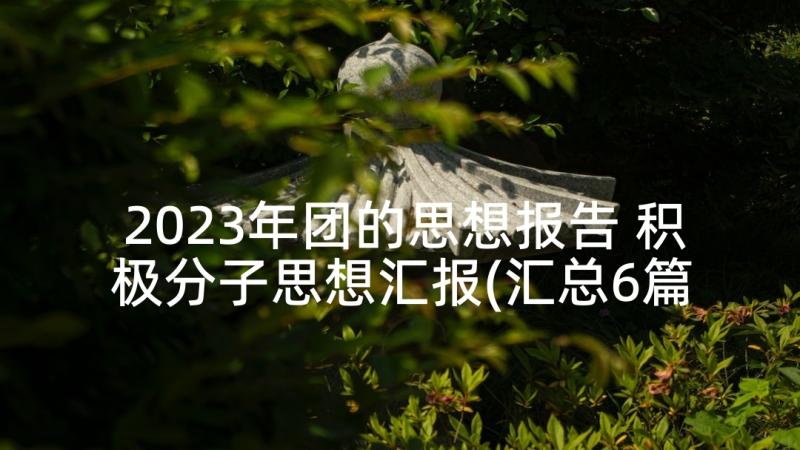 2023年团的思想报告 积极分子思想汇报(汇总6篇)