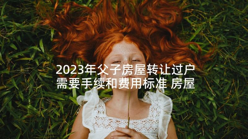 2023年父子房屋转让过户需要手续和费用标准 房屋转让协议书(通用10篇)