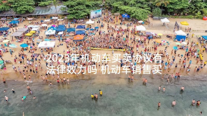 2023年机动车买卖协议有法律效力吗 机动车销售买卖协议(汇总5篇)