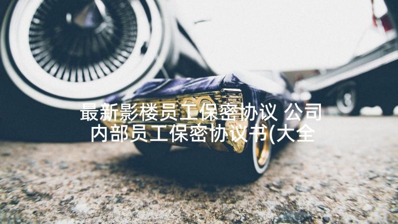 最新影楼员工保密协议 公司内部员工保密协议书(大全10篇)