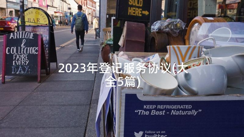 2023年登记服务协议(大全5篇)