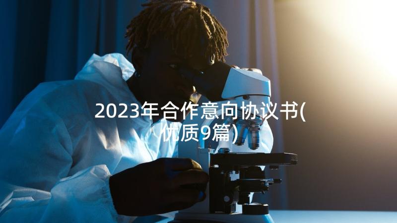 2023年合作意向协议书(优质9篇)