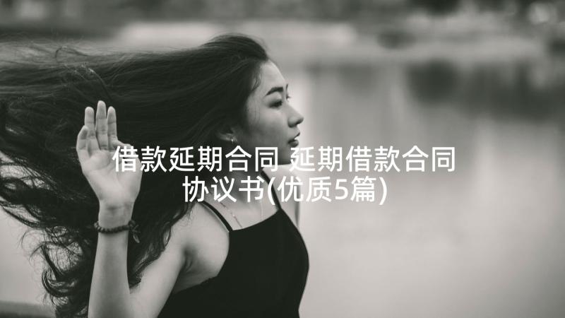 借款延期合同 延期借款合同协议书(优质5篇)